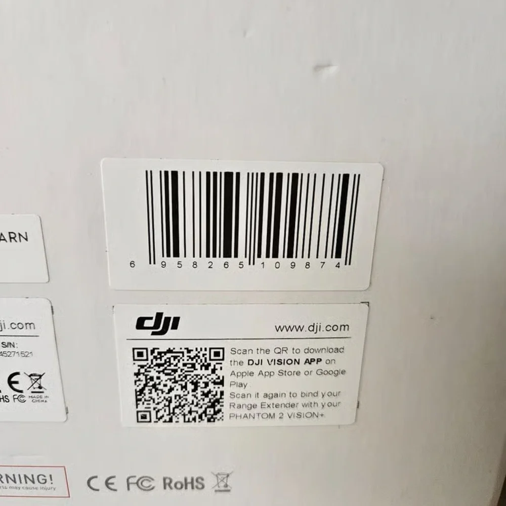 DJI Drone Packaging with Red and White Design